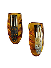 Load image into Gallery viewer, 1940s MEGA Chunky Apple Juice Bakelite Dress Clip Set
