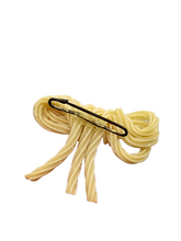 Load image into Gallery viewer, 1940s Spaghetti Celluloid Bow Brooch
