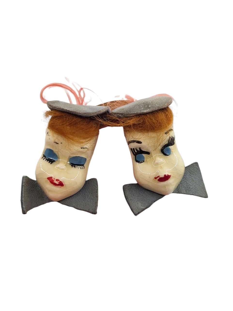 1940s Rare Elzac Twins Brooch