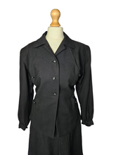 Load image into Gallery viewer, 1940s Black Suit With Button Cuffs
