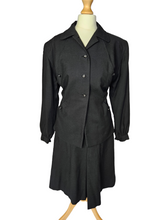 Load image into Gallery viewer, 1940s Black Suit With Button Cuffs
