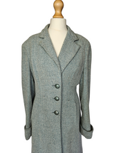 Load image into Gallery viewer, 1940s Duck Egg Blue Flecked Coat
