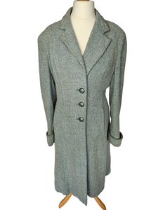 1940s Duck Egg Blue Flecked Coat