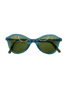 Late 1940s Teal Blue Clear Sunglasses