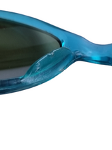 Load image into Gallery viewer, Late 1940s Teal Blue Clear Sunglasses
