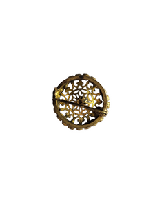 1930s Czech Tiny Glass Filigree Brooch