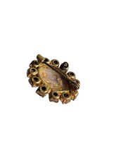 Load image into Gallery viewer, 1930s Czech Art Deco Dragons Breath Glass Brooch
