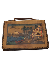 Load image into Gallery viewer, 1940s Bright Egyptian Tourist Bag
