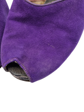 Load image into Gallery viewer, 1940s Bright Purple Court Suede Shoes
