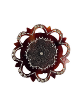 Load image into Gallery viewer, 1930s French Torty Effect Studded Brooch
