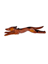 Load image into Gallery viewer, 1940s Carved Bakelite Greyhound Dog Brooch
