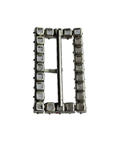 Load image into Gallery viewer, 1930s Deco Czech Openback Glass Buckle
