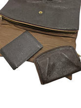 Load image into Gallery viewer, 1940s Brown Leather Clutch Bag
