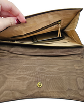 Load image into Gallery viewer, 1940s Brown Leather Clutch Bag
