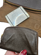 Load image into Gallery viewer, 1940s Brown Leather Clutch Bag
