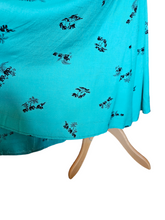 Load image into Gallery viewer, 1940s Turquoise Blue Elephant Print Sun Dress and Bolero Set
