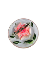 Load image into Gallery viewer, 1940s Pink Reverse Carved Lucite Brooch
