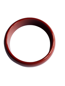 1940s Dark Marroon Red Bakelite Bangle