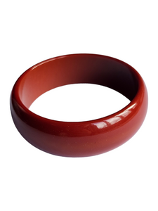 1940s Dark Marroon Red Bakelite Bangle