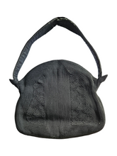 Load image into Gallery viewer, 1940s Black Unusual Shape Corde Bag
