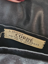 Load image into Gallery viewer, 1940s Black Unusual Shape Corde Bag
