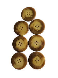 1940s Taupe Brown Marbled Buttons