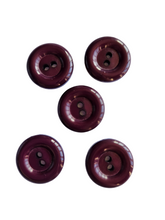 Load image into Gallery viewer, 1940s Dark Purple Maroon Buttons
