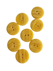 1940s Marbled Yellow Buttons