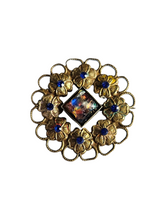 Load image into Gallery viewer, 1930s Czech Unusal Rare Glass Brooch
