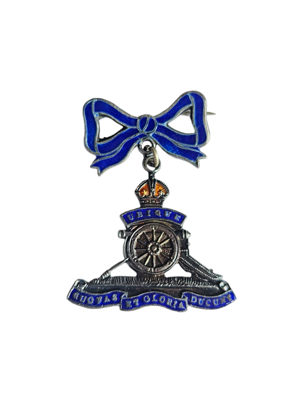 1940s World War Two Royal Artillery Sweetheart Brooch