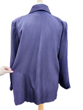 Load image into Gallery viewer, 1940s Purpley Blue Gabardine Swing Jacket
