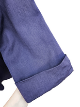 Load image into Gallery viewer, 1940s Purpley Blue Gabardine Swing Jacket
