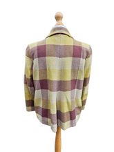 Load image into Gallery viewer, 1940s Yellow and Brown Check Wool Jacket
