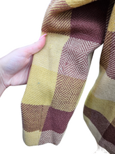 Load image into Gallery viewer, 1940s Yellow and Brown Check Wool Jacket
