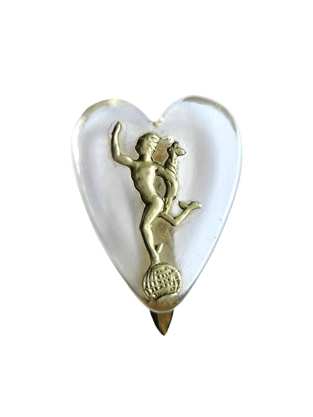 1940s World War Two For Royal Signals Lucite Sweetheart Pin