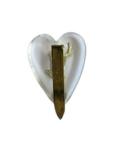 Load image into Gallery viewer, 1940s World War Two For Royal Signals Lucite Sweetheart Pin
