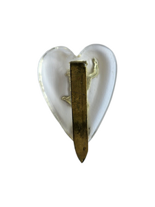 1940s World War Two For Royal Signals Lucite Sweetheart Pin