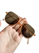 Load image into Gallery viewer, 1940s Peachy Pink Lucite Sunglasses
