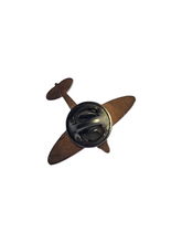 Load image into Gallery viewer, 1940s World War Two Plane/Spitfire Pin Badge
