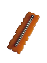 Load image into Gallery viewer, 1940s Egg Yolk Bakelite Bar Brooch
