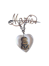 Load image into Gallery viewer, 1940s World War Two Lucite Royal Navy &#39;Marie&#39; Sweetheart Brooch
