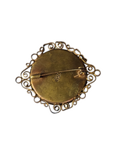 Load image into Gallery viewer, 1930s Italian Mosaic Filigree Brooch
