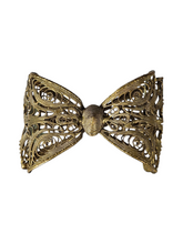 Load image into Gallery viewer, 1930s Czech Filigree 3D Bow Brooch
