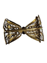 Load image into Gallery viewer, 1930s Czech Filigree 3D Bow Brooch
