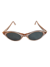 Load image into Gallery viewer, 1940s Clear Pale Pink Sunglasses
