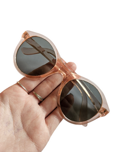 1940s Clear Pale Pink Sunglasses