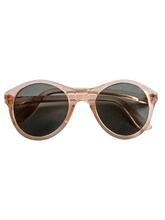 Load image into Gallery viewer, 1940s Clear Pale Pink Sunglasses
