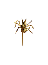 Load image into Gallery viewer, 1930s Deco Blue Glass Spider Stick Pin
