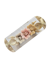 Load image into Gallery viewer, 1940s Pink Reverse Carved Lucite Brooch
