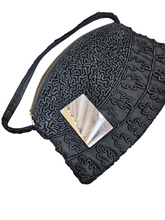 Load image into Gallery viewer, 1940s Astrakhan Black Bag
